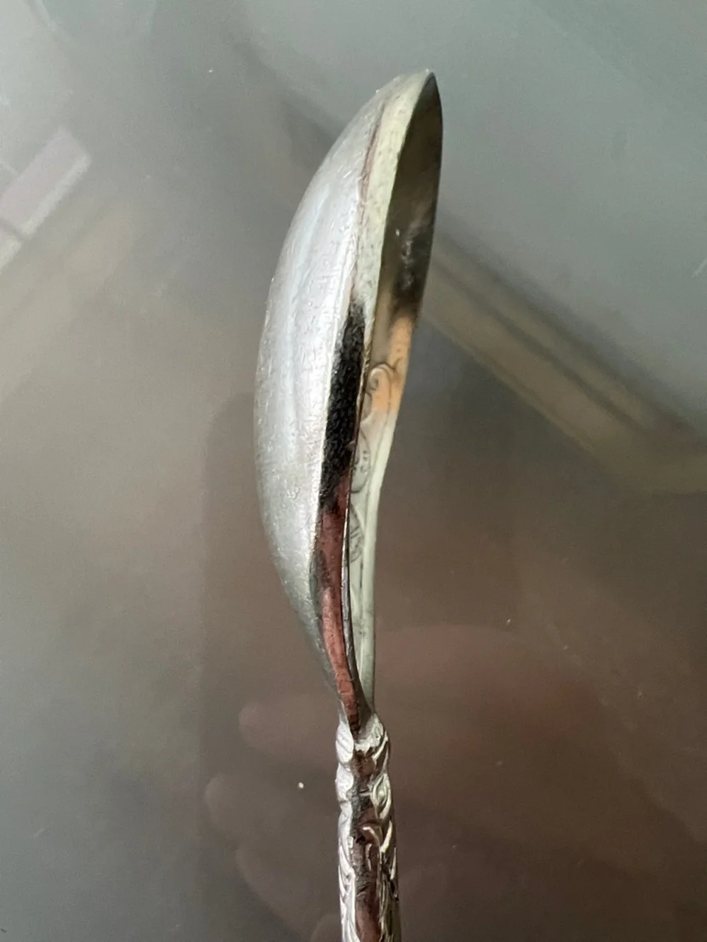 🥄Askvoll Brug Norway Vintage Ornate Silver Spoon 6.25” Pewter Decorative